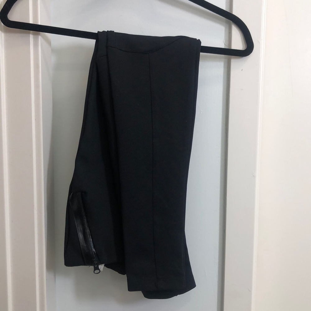 Zara Basic Thick Leggings With Zipper Detail - image 1